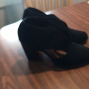 Ankle boots black 2 inch heels